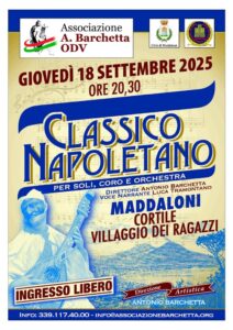 concerto-classico-napoletano-1-212x300 Concerto “Classico Napoletano” di fine Estate al Villaggio con l’Odv Barchetta il 18