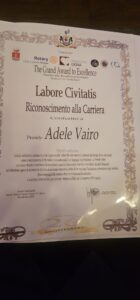 vairo-premio-labore-civitatis-140x300 ALLA DIRIGENTE ADELE VAIRO IL PRESTIGIOSO PREMIO ALLA CARRIERA “LABORE CIVITATIS” Posta in arrivo