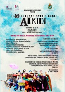 atridi-teatro-don-bosco-liceo-manzoni-caserta-212x300 IL LICEO MANZONI TORNA AL TEATRO DON BOSCO CON "LA MALEDETTA STORIA DEGLI ATRIDI"