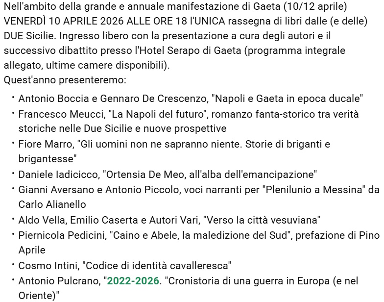 2 CI VEDREMO GAETA!